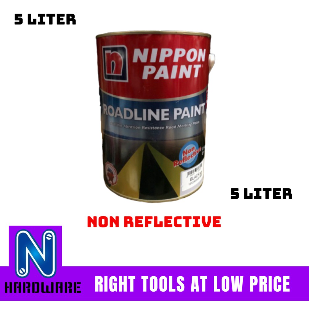 Nippon Paint Roadline Road Line Paint Non Reflective Cat Jalan Raya 5L