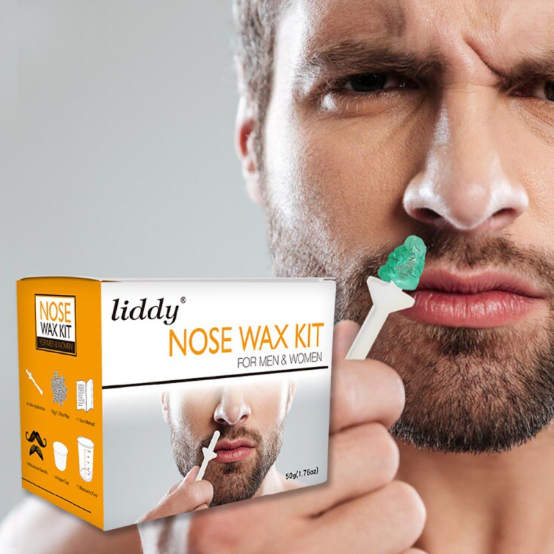 Nose Hair Removal Wax Set Paper Free Nose Hair Wax Beans Nostril