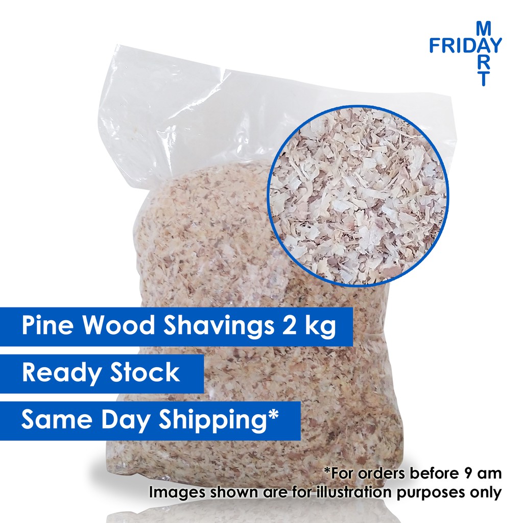 2 kg Pine Wood Shavings Bedding / Litter for Small Animals / Pets
