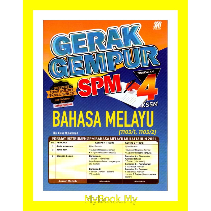 Buku Latihan Bahasa Melayu Tingkatan 4 Kssm