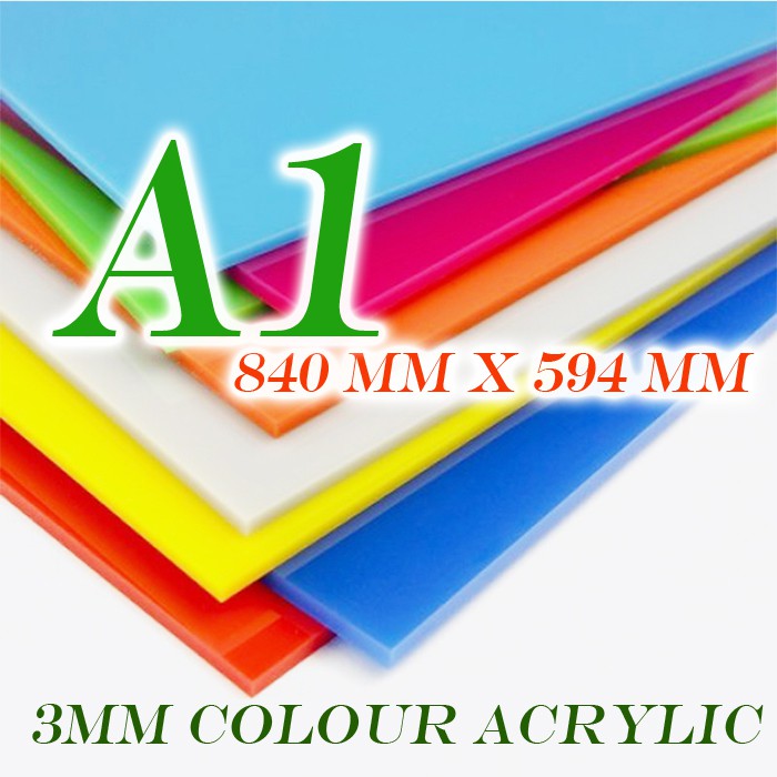 A1 COLOR ACRYLIC SHEET, COLOR PERSPEX, PAPAN PLASTIK | Shopee Malaysia