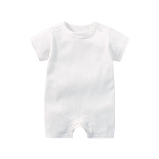 plain white romper baby