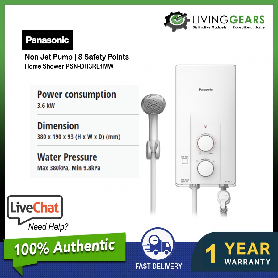 Joven Instant Water Heater SA8E/Panasonic Instant Water Heater DH-3RL1MW |  Shopee Malaysia