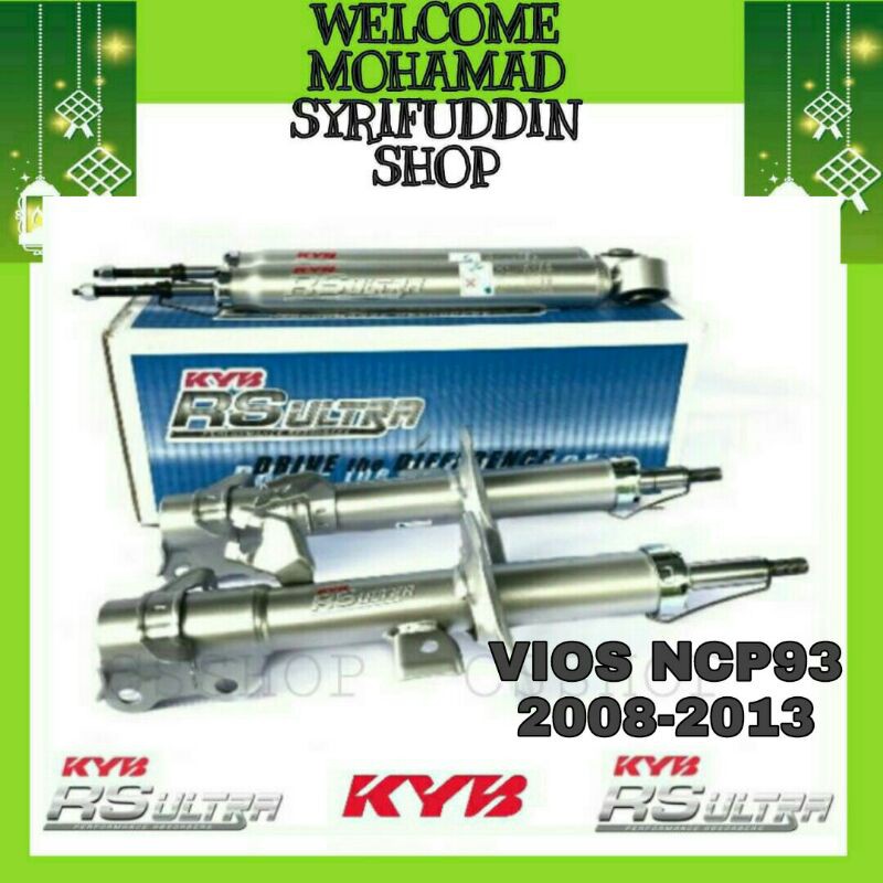 Kayaba Kyb Rs Toyota Vios Ncp93 Shock Absorber Front Rear Kyb Rs Ultra Heavy Duty Original Kayaba Suspension Toyota Car