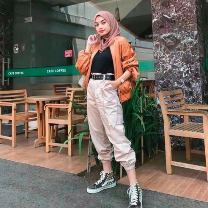 jogger pants hijab style