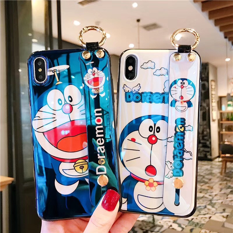 Handstrap Cartoon Doraemon Bluray Case VIVO Y50 Y30 Y19