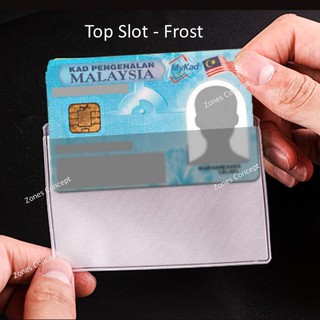 Ic Mykad Lesen Atm Credit Card Student Id Pvc Holder Cover Standard Size Clear Frost Top Side Slot Shopee Malaysia