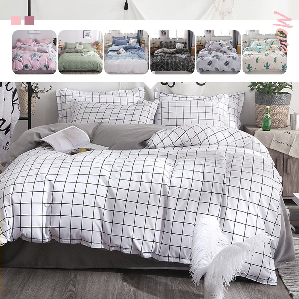 Polyester 4 In 1 Flat Sheet Pillowcase, Twin Bed Comforter Sets Clearance