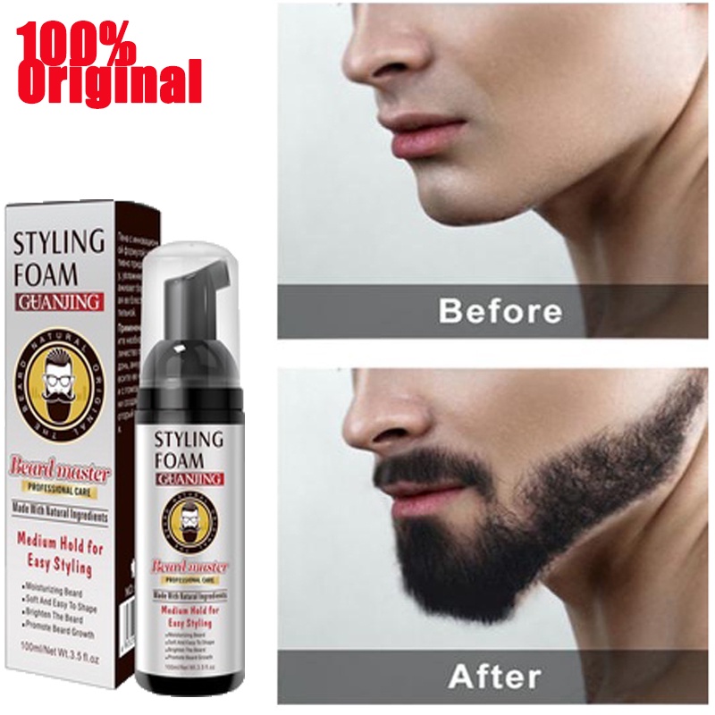 Beard Growth Essential Oil Natural Hair Loss Products men Face Beard Styling  Foam Nourishing Smoothing Beard Care | Shopee Malaysia