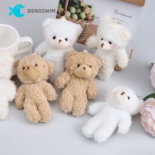 5Pcs Kawaii Mini Jointed Stuffed Bear Plush Pendant Bouquet Dolls Kids Toy ZJHN 