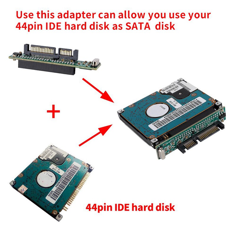 2.5 Inch Ide To Sata Adapter, Convert Laptop 44 Pin Male Ide Pata Hdd