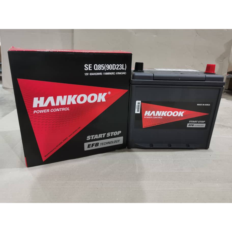 Hot Offer Hankook Q85 90d23l Efb Battery Free Gift For Madza Skyactive Vellfire Toyota Harrier Etc Shopee Malaysia