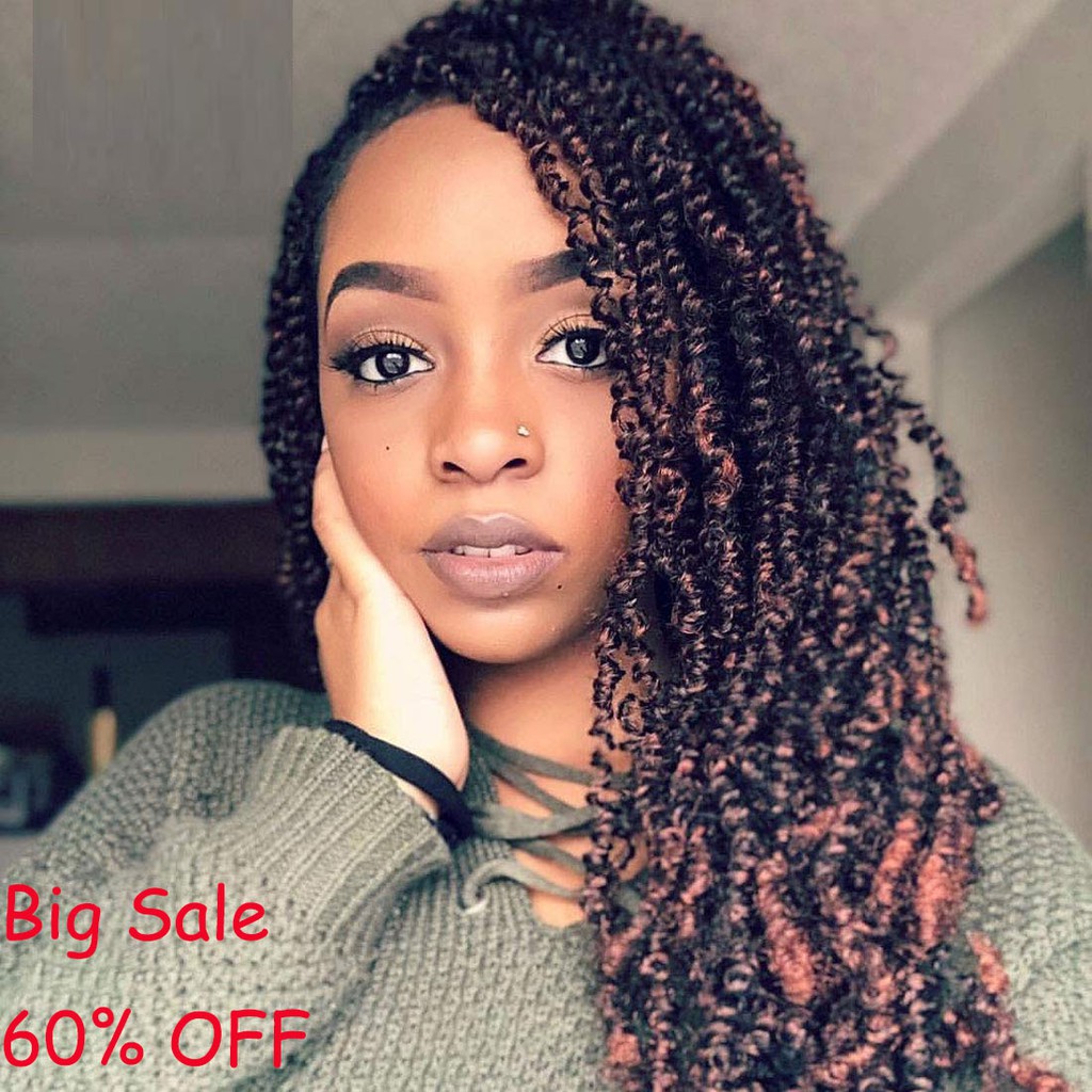 Spring Twist Crochet Hair Wavy Braids Soft Synthetic Braiding Hair