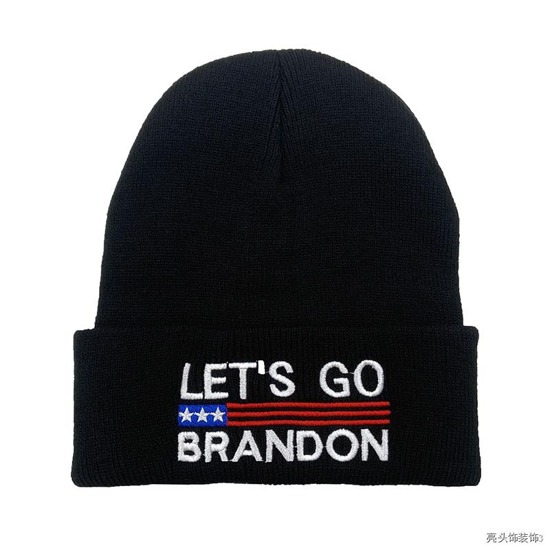 ✴new LET'S GO BRANDON cap USA election Beanies For Men Women FJB Keep warm Fashion Knitted Winter Hat Hip-hop Skullies C