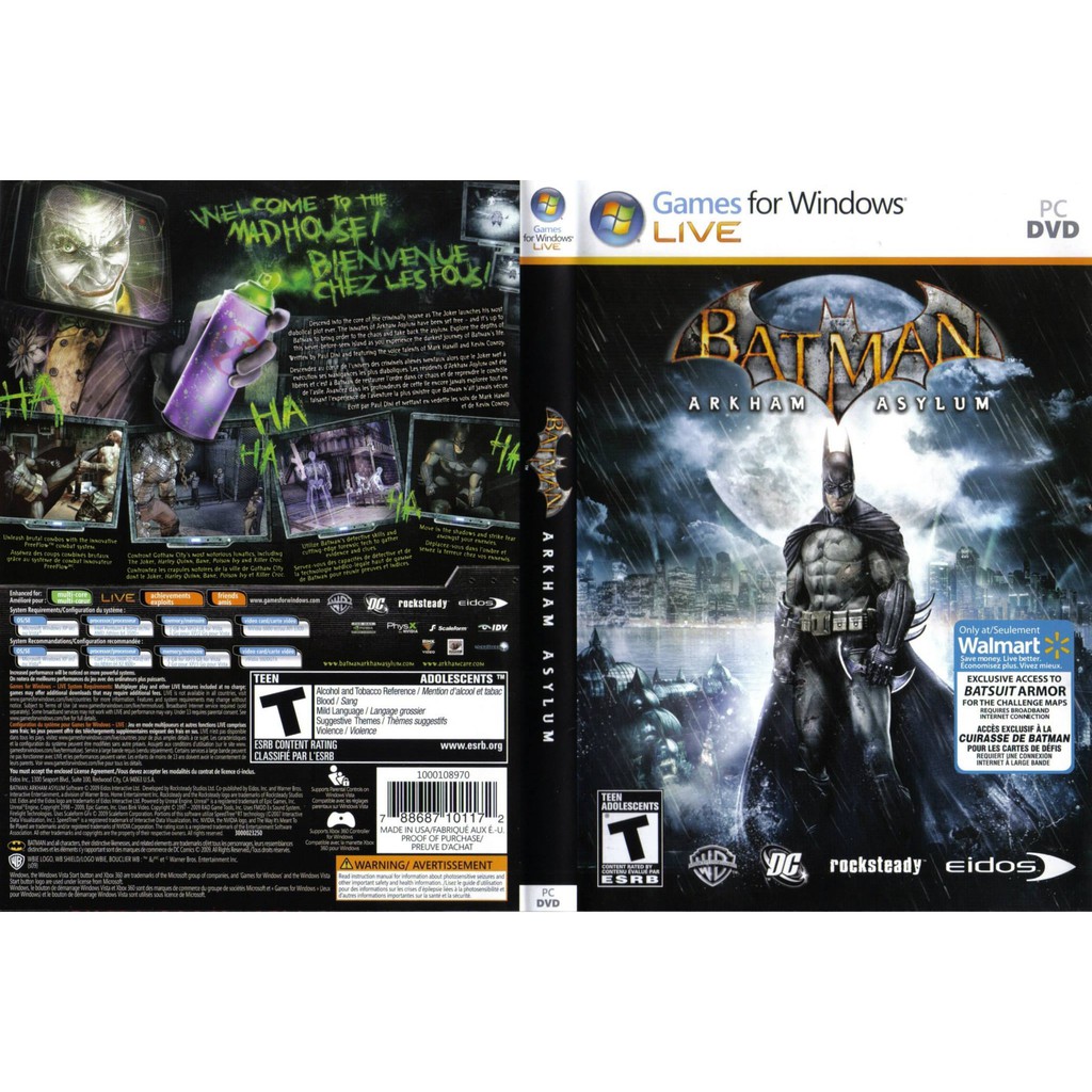 PC) Batman Arkham Asylum GOTY | Shopee Malaysia