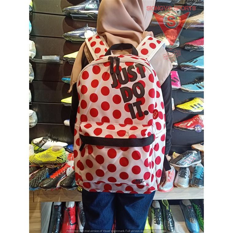 polka dot nike backpack