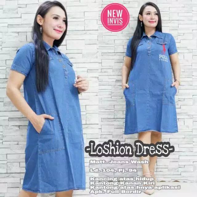 Download Loshion Jeans Dress Pippot 2 Dress Jeans Loshin Dress Jeans Shopee Malaysia