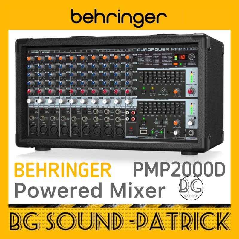 BEHRINGER PMP2000D 2000Watt 14channel Powered Mixer PMP PMP2000