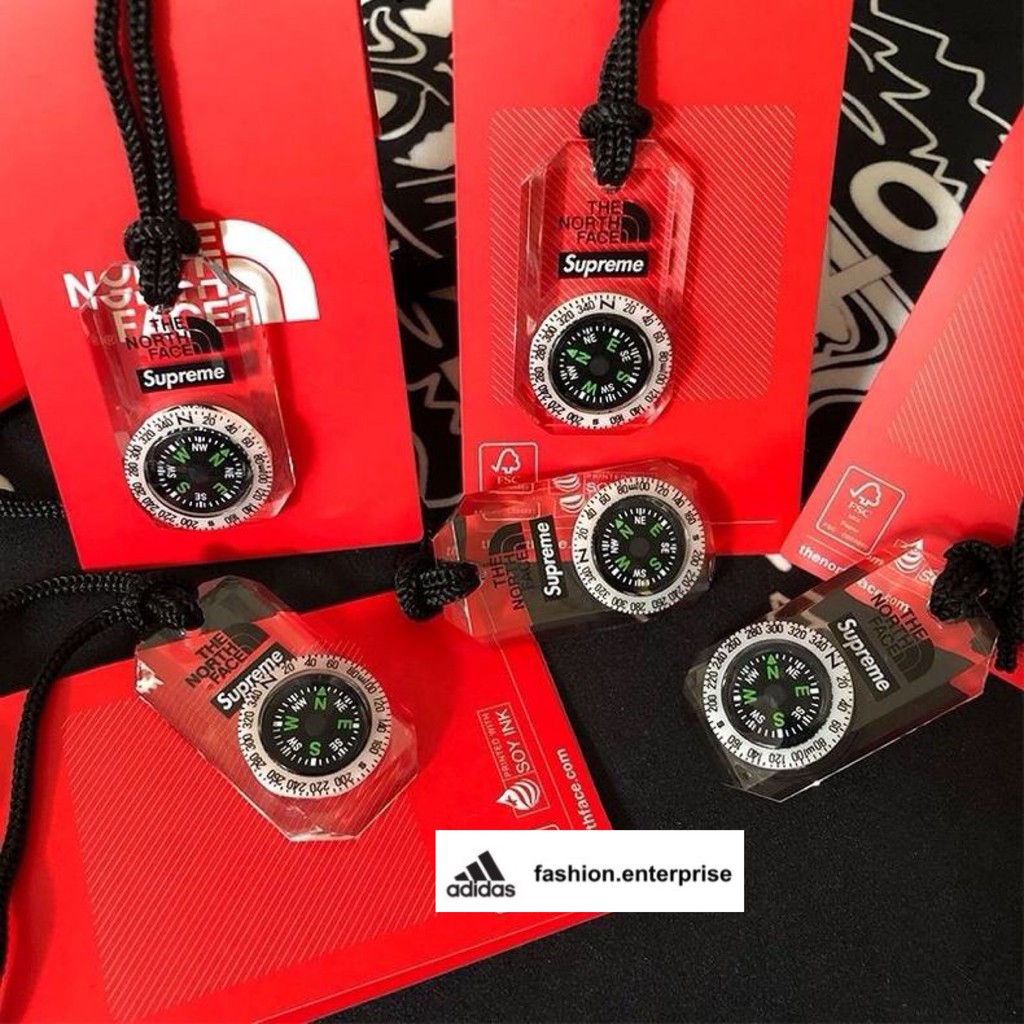 supreme north face compass
