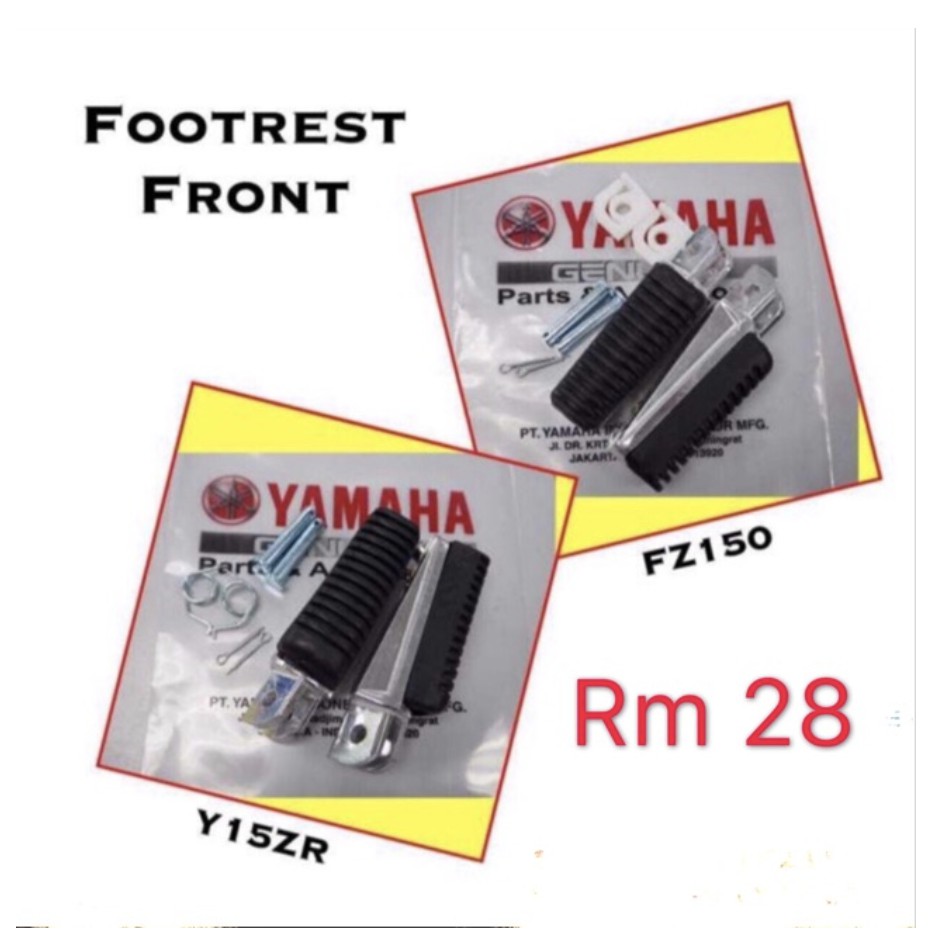 Footrest Front ORIGINAL YAMAHA Y15 V1 V2 Y15ZR / FZ150 FZ Foot Rest Depan Shopee Malaysia