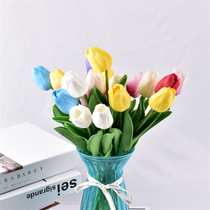 10PCS Tulip Artificial Flowers Real Touch Artificial Bouquet for Wedding  Decoration Flower Home DecorGaren Valentine's Day Gift | Shopee Malaysia