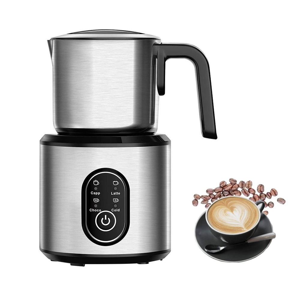 ⚡Ready Stock⚡4 in 1 Big Electric Milk Frother Machine Milk Heating Automatic Milk Frothing Cold and Hot Froth