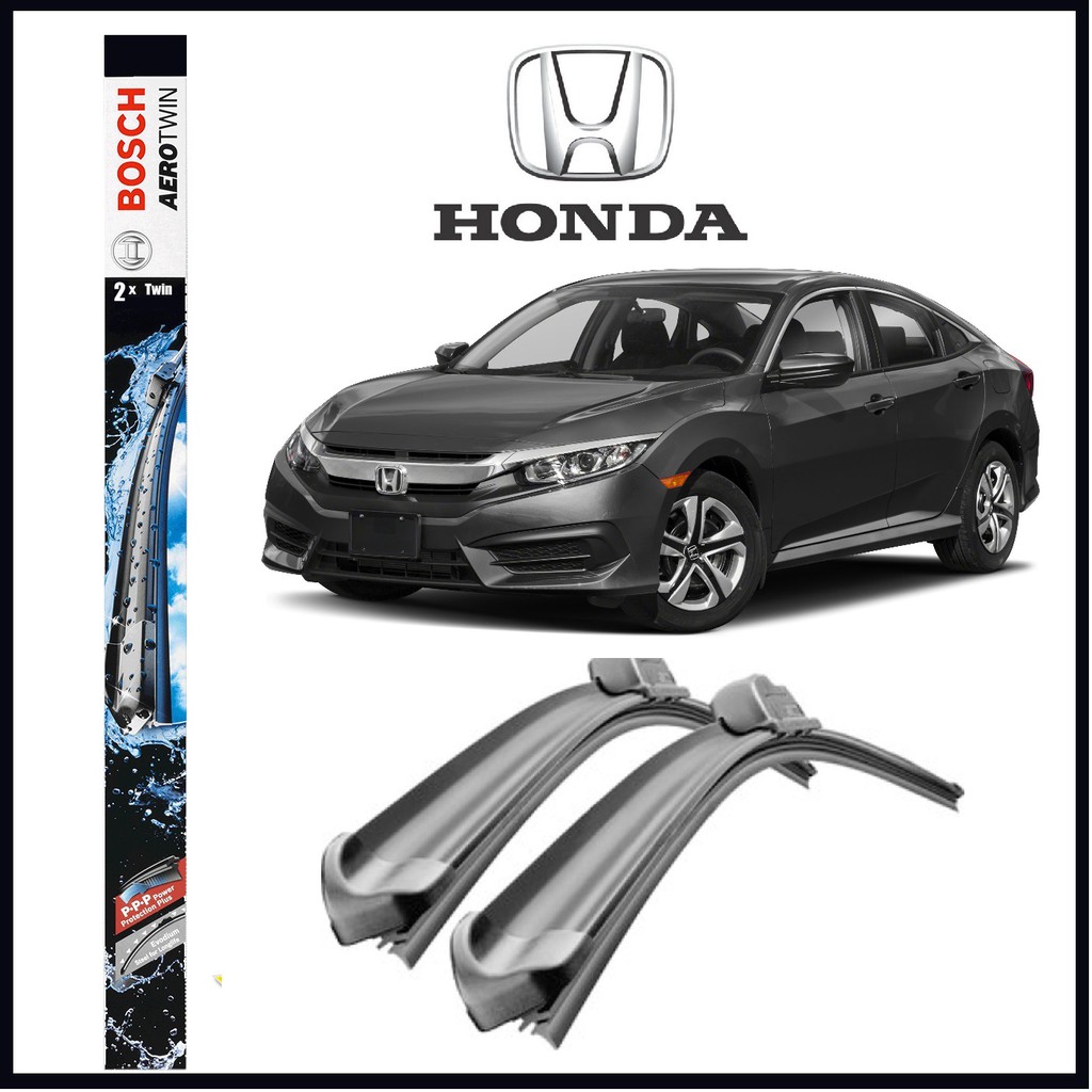 Honda Civic 2006 2019 Premium Bosch Aerotwin Wiper Blades For