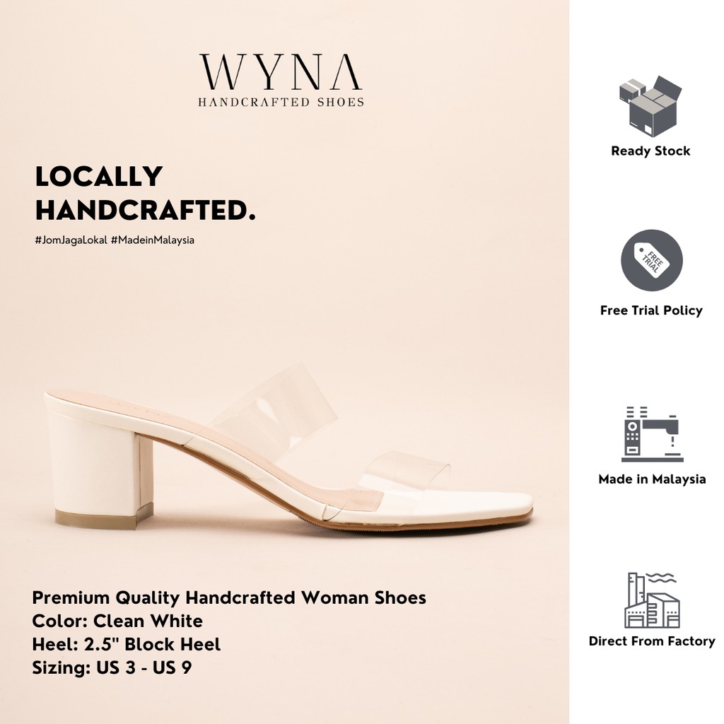 [READY STOCK] WYNA Clear Strap Slide Sandals [Local Handcrafted]