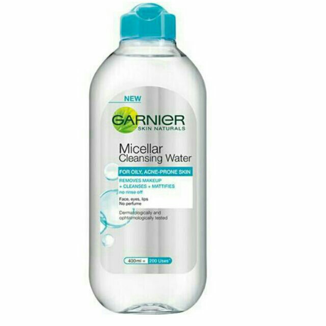 micellar water blue garnier