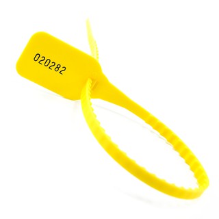 100 Plastic Tamper Seals, Numbered Zip Ties Tags,Disposable Self
