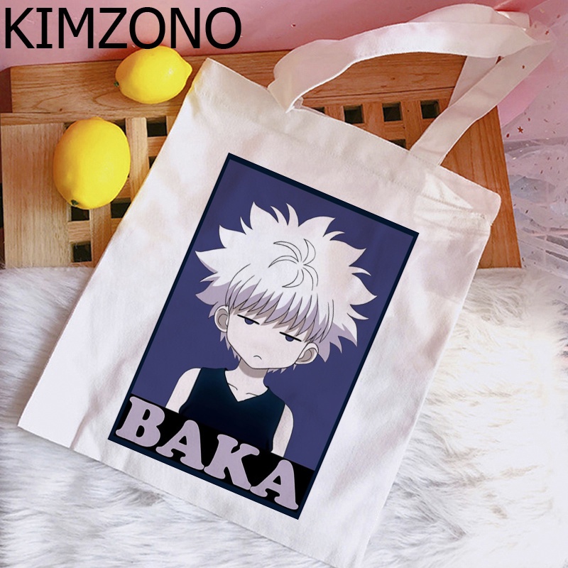 Anime Hunter x Hunter Killua Hisoka shopping bag grocery recycle bag ...