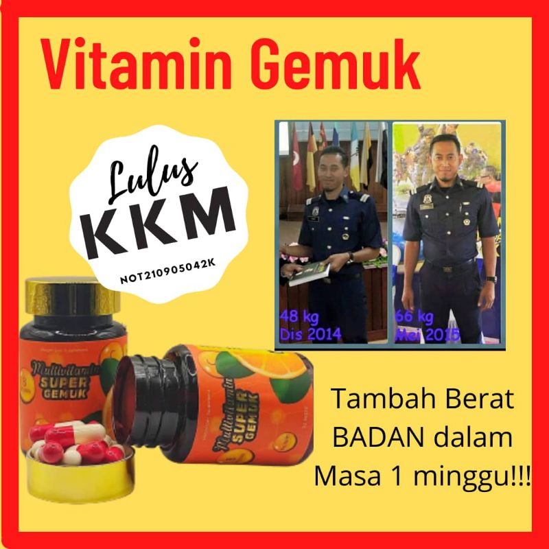 Vitamin Super Gemuk Ubat Gemuk Vitamin Gemuk Ubat Gemuk Badan Ubat Gemok Vitamin Gemuk Weight Gain Ubat Gemuk Shopee Malaysia