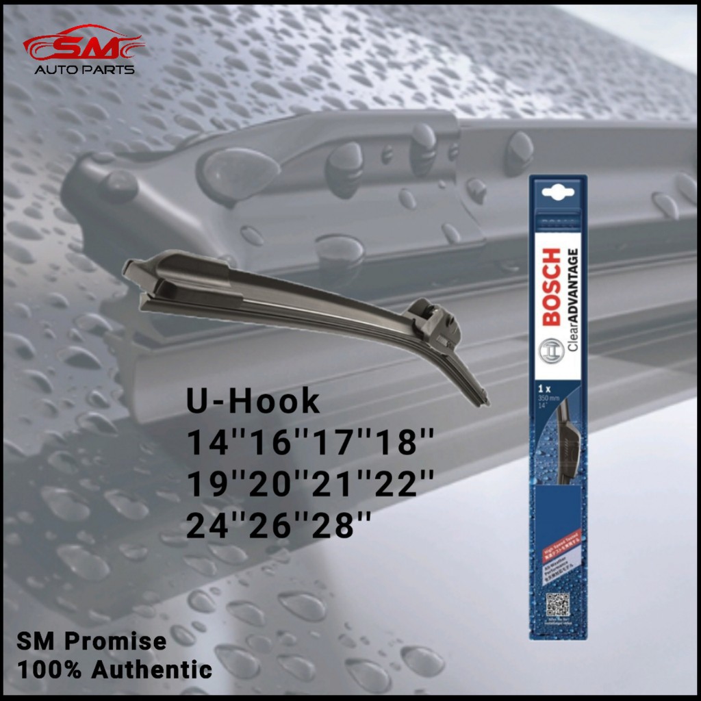 Bosch Clear Advantage Soft Wiper Blade BCA ( Compatible With All U-Hook ...