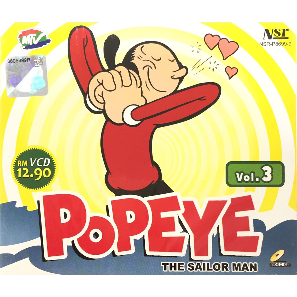 Cartoon VCD Popeye The Sailor Man Vol 3 (VCD) (1934-1957) | Shopee Malaysia