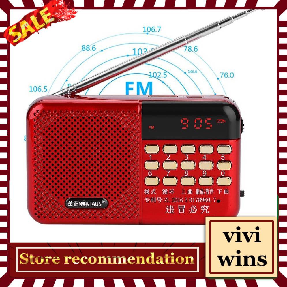 Fm Radio Pw Cut Memory Stereo Fm Radio U Disk Tf Shopee Malaysia