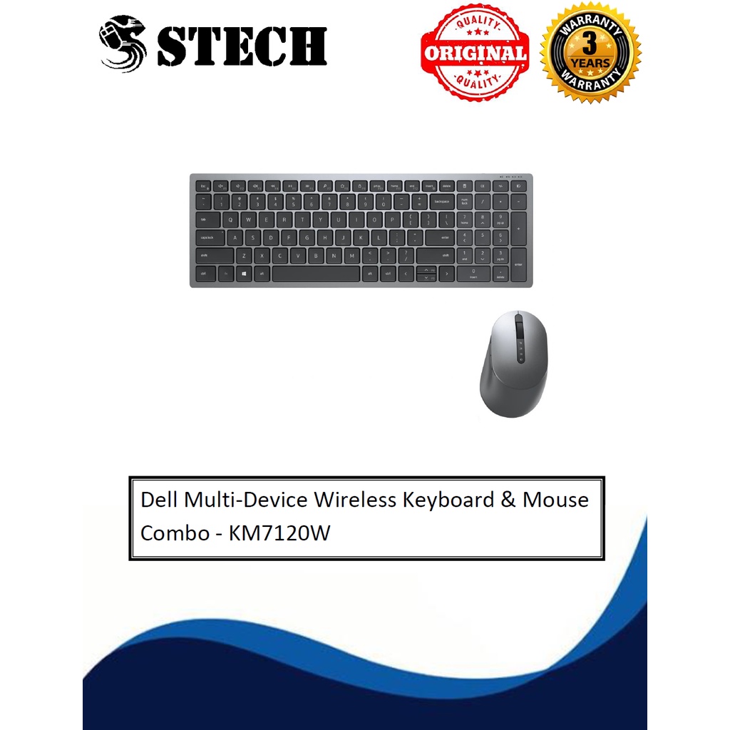 [Ready Stock] Dell MultiDevice Wireless Keyboard & Mouse Combo