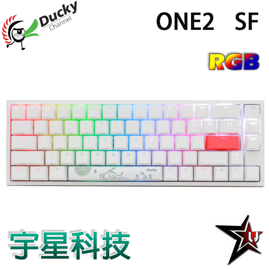 Ducky A Hero One 2 Sf Rgb 65 Mechanical Keyboard White Chinese Shopee Malaysia