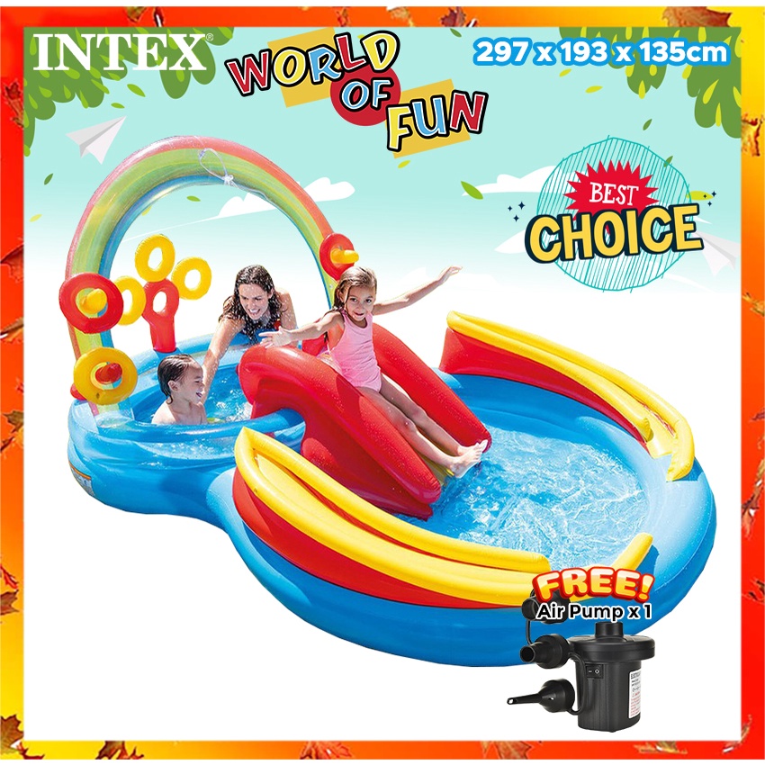 INTEX 57453 Rainbow Ring Play Center 