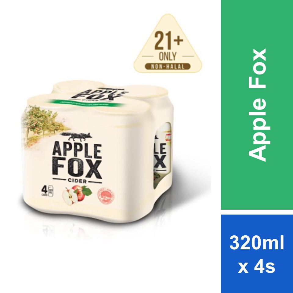 Apple Fox Cider Can 320ml x 4s Shopee Malaysia