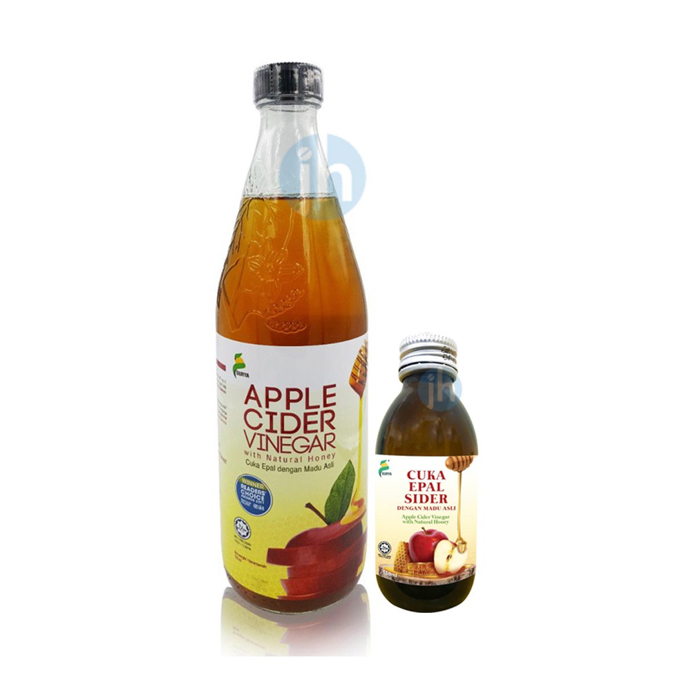 Apple Cider Vinegar With Natural Honey Surya Cuka Epal Sider 150ml 450ml 750ml Shopee Malaysia