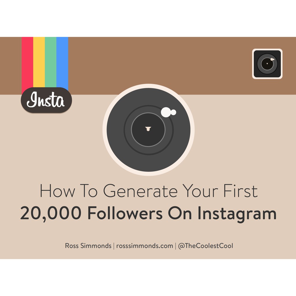 Ebooks How To Generate Your First 20,000 Followers On Instagram   course tutorial guide