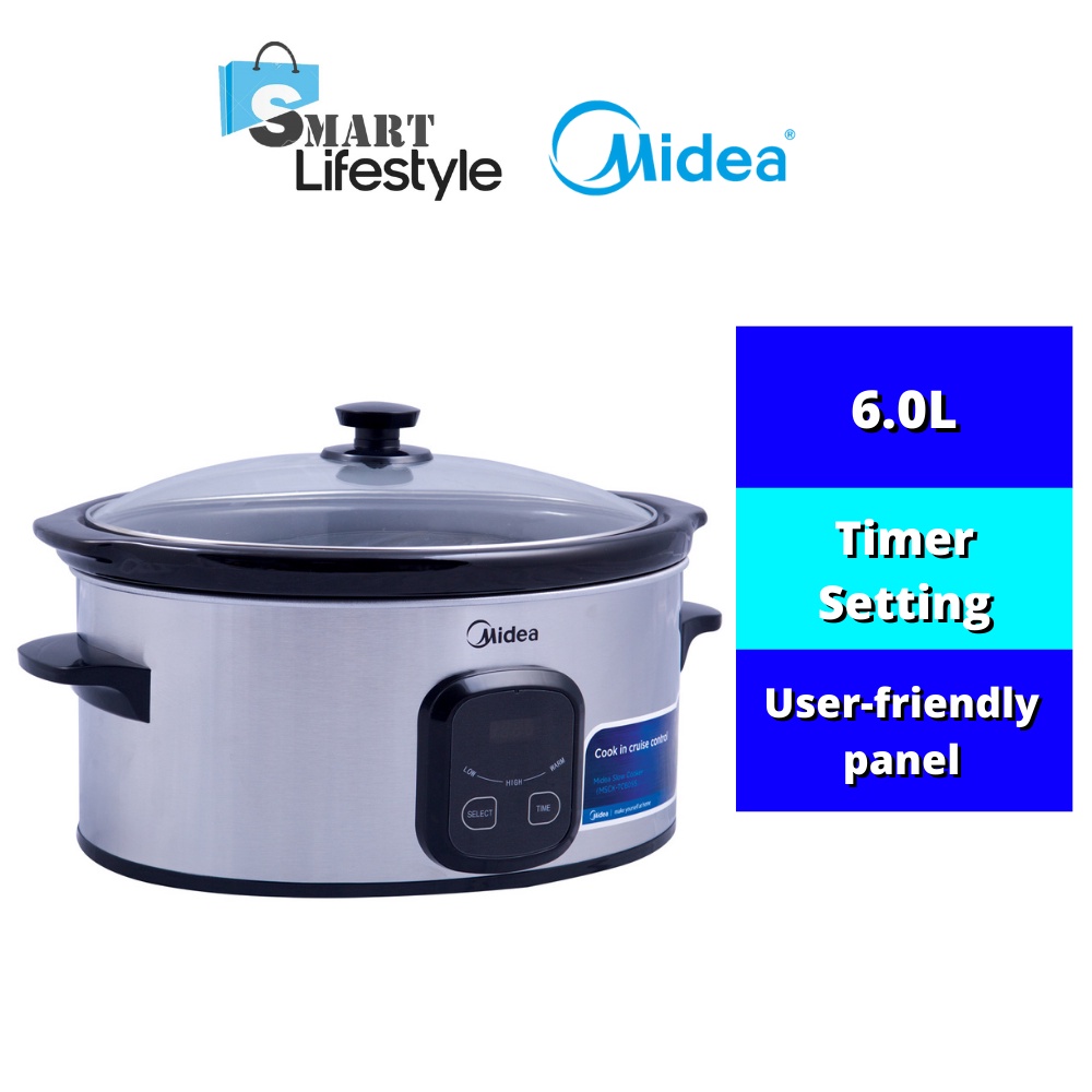 MIDEA 6.0L DIGITAL SLOW COOKER MSCK-TC60SS