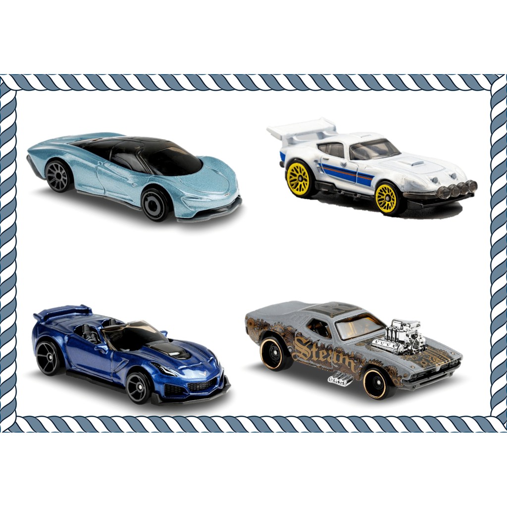 Hot Wheels Cars with Card Mclaren Corvette Rodger Dodger Astana Hotto Fast and Furious