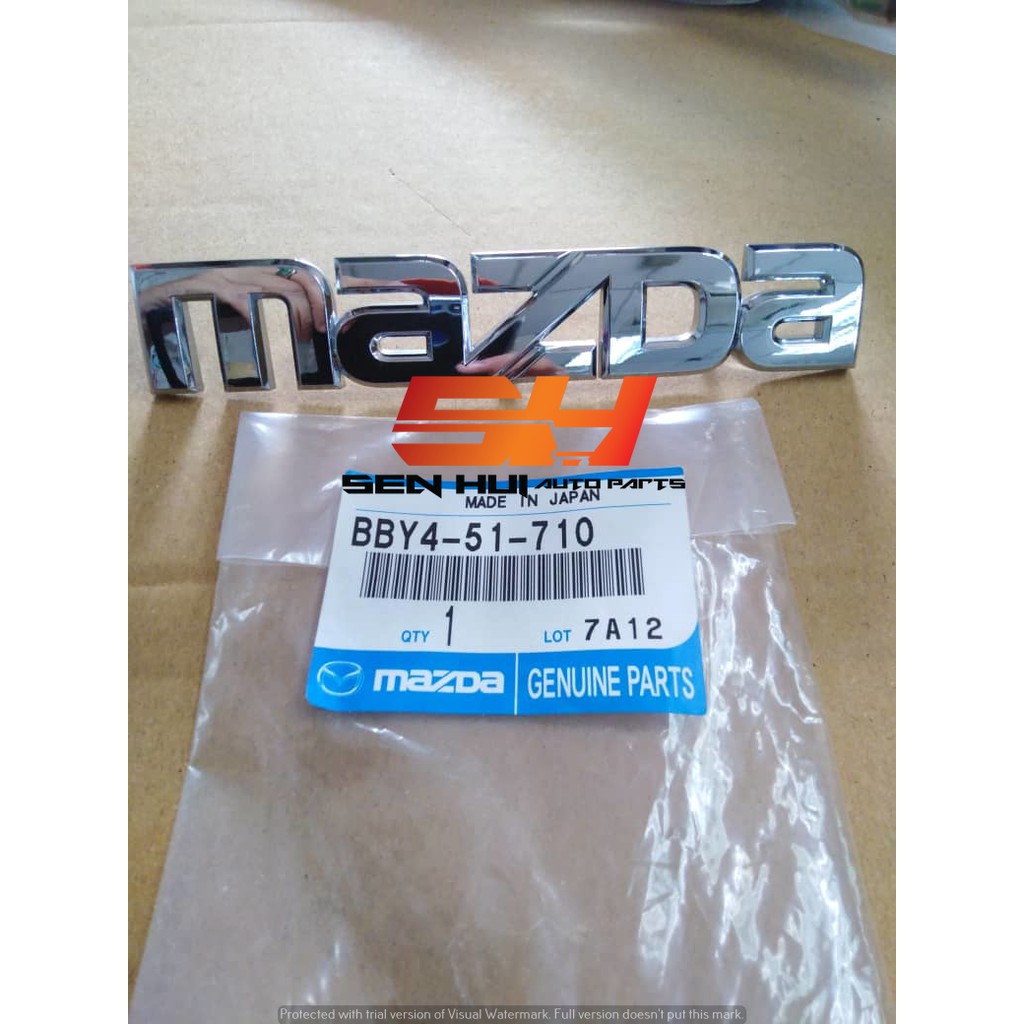 Mazda 3 Name Plate Mazda B/D BBY451710 Genuine Part Shopee Malaysia