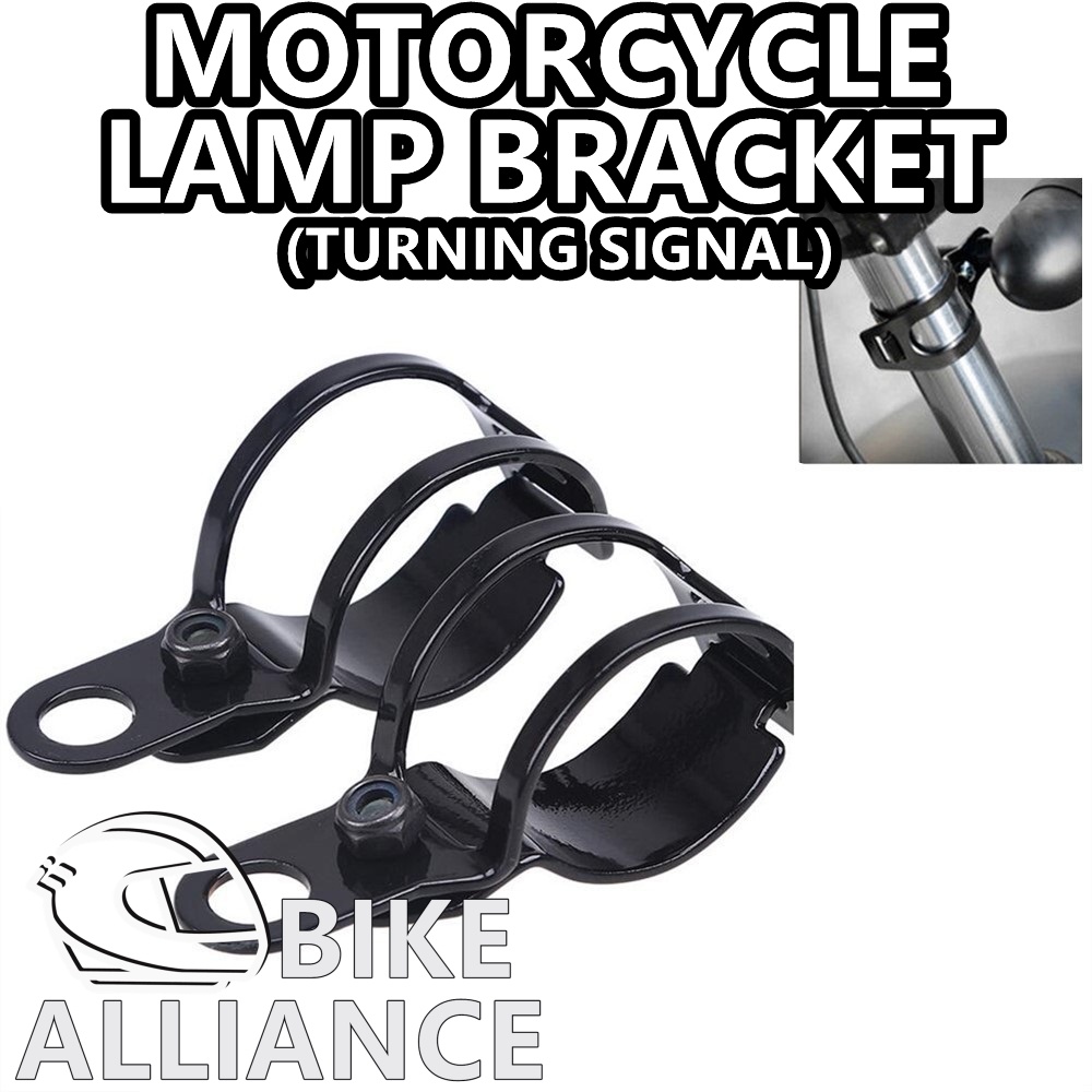 ✔READY STOCK✔ UNIVERSAL SIGNAL LAMP BRACKET TURNING SIGNAL LIGHT MOUNT HEADLIGHT CLASSIC MOTORCYCLE GPX HARLEY