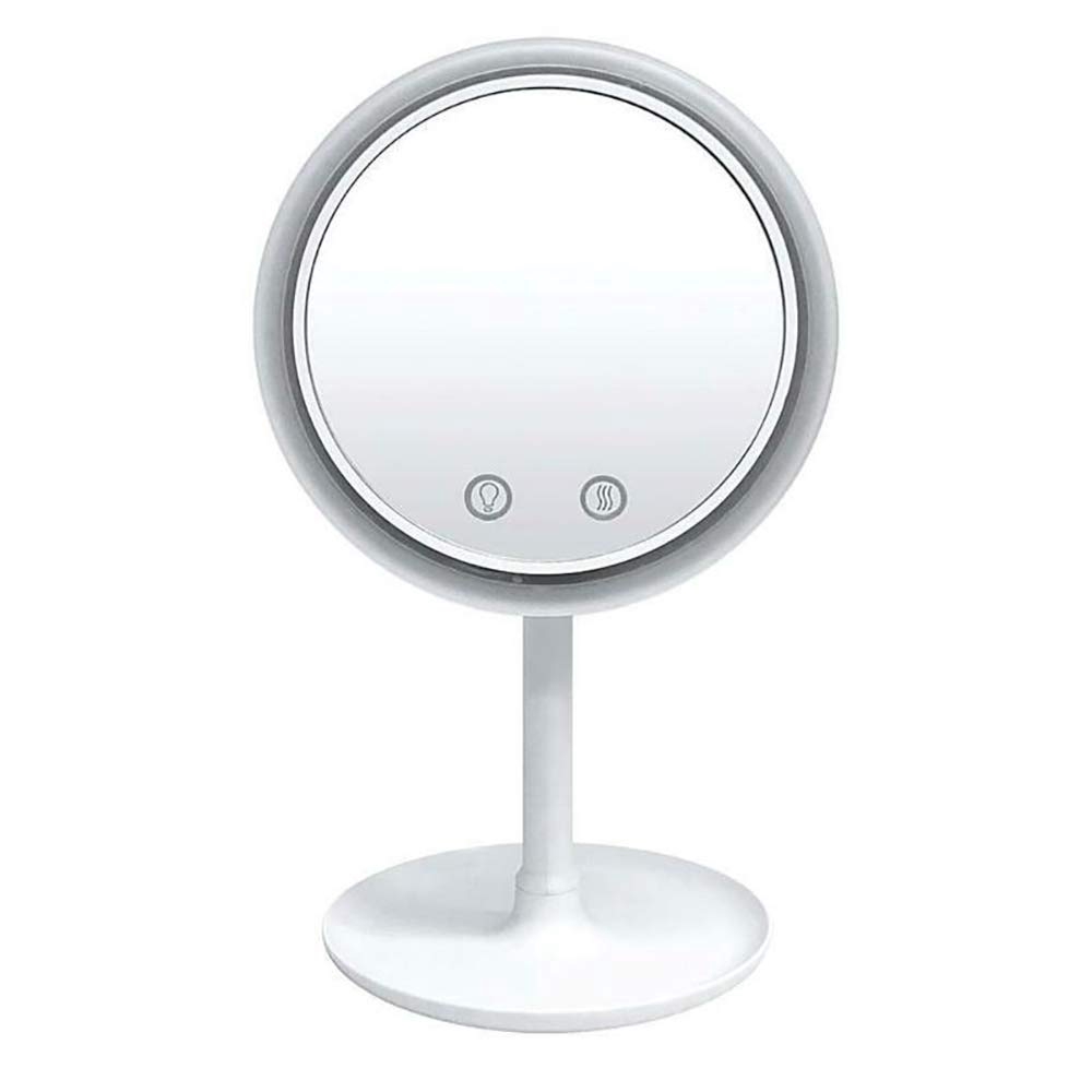 Beauty Breeze Mirror 5X Magnifier LED Lamp Desktop Makeup Mirror with Fan 3 In 1