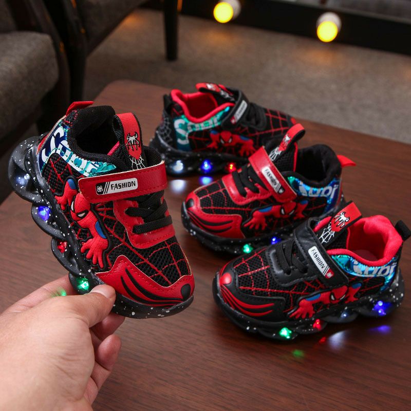 Ready Stock Kid Shoes /Baby Shoes Boy Fashion Led Spiderman Shoes Kids  Sport Shoes Kasut Budak | Shopee Malaysia