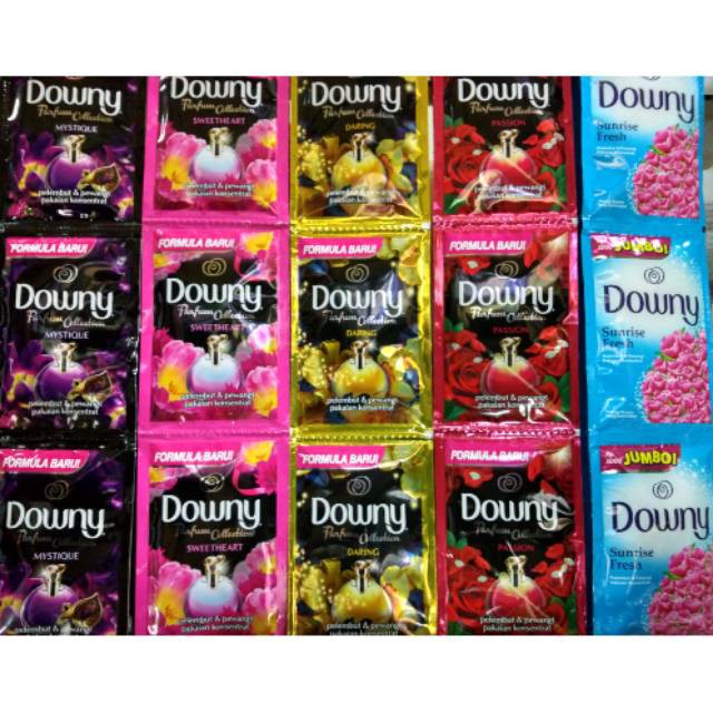 4pcs Downy Concentrate Fabric Softener Conditioner Sachet Travel Mini Pack
