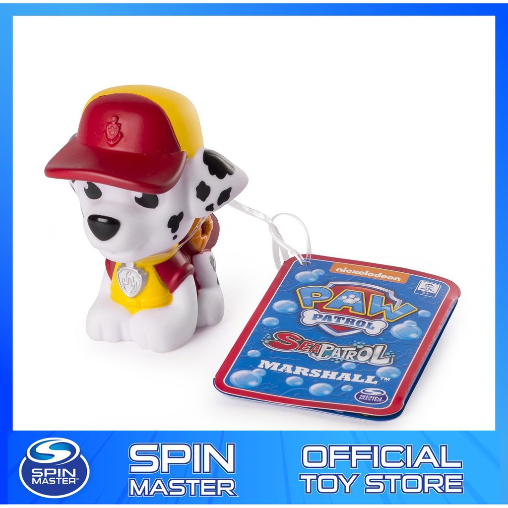 paw patrol marshall bath toy