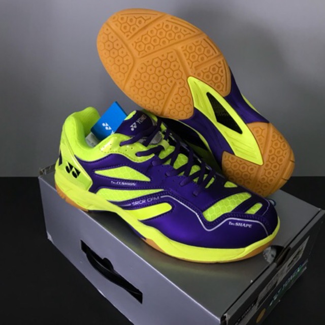 Yonex Badminton Shoes SRCR CFM(purple/lime green) | Shopee Malaysia